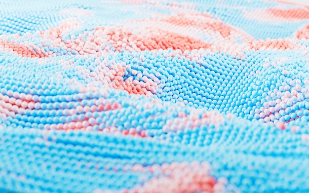 haftowane wzory na tkaninie